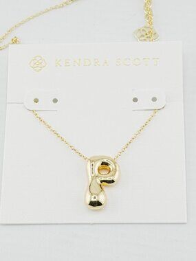 Kendra Scott Polished Letter Necklace